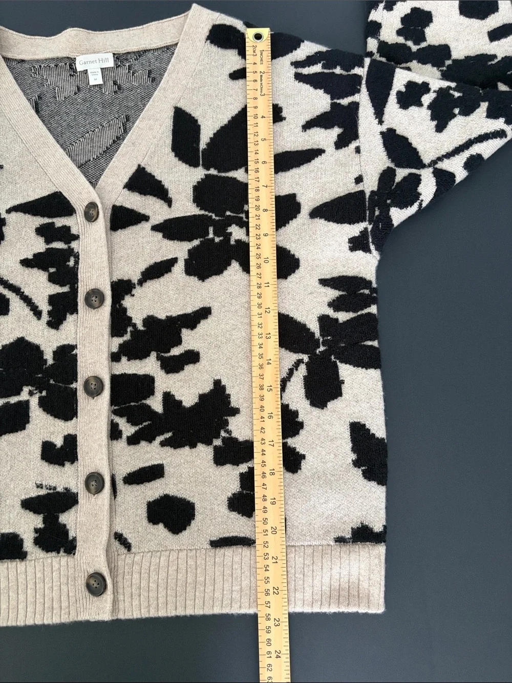 Garnet Hill Irish 100% Cashmere Cardigan - Picture 8 of 10